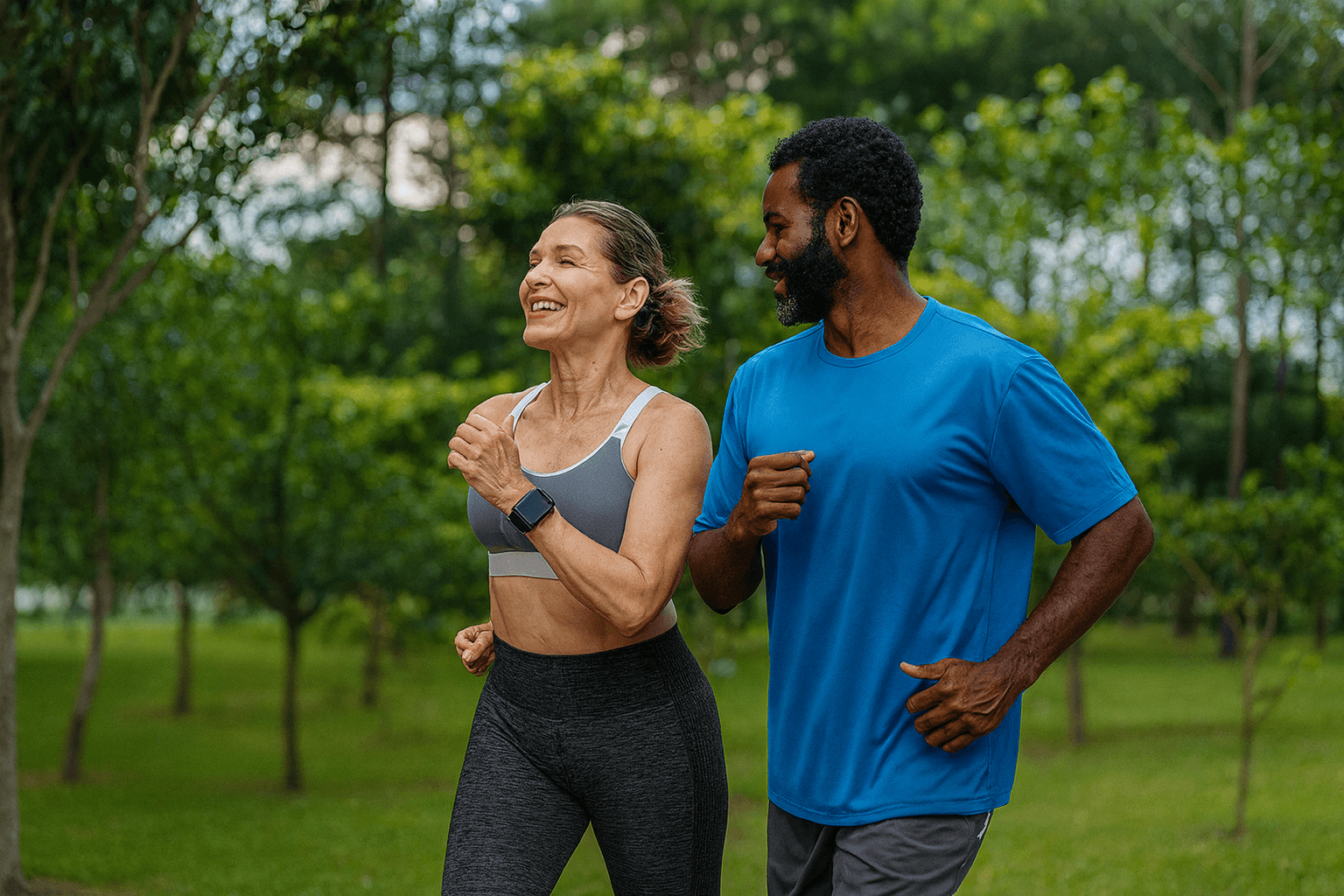 Course à pied en extérieur
